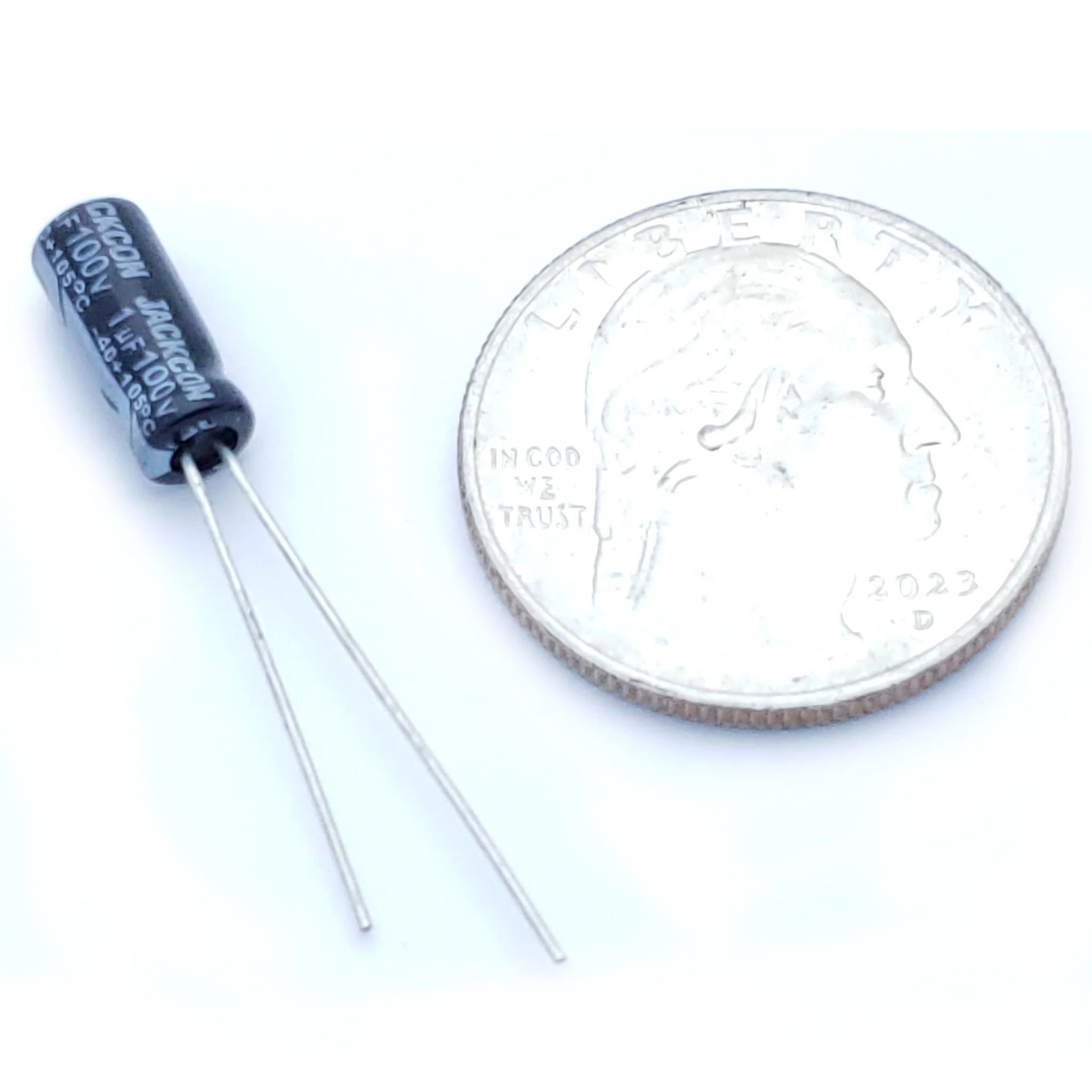 1uF 100 Volt Electrolytic Capacitor - Image 2