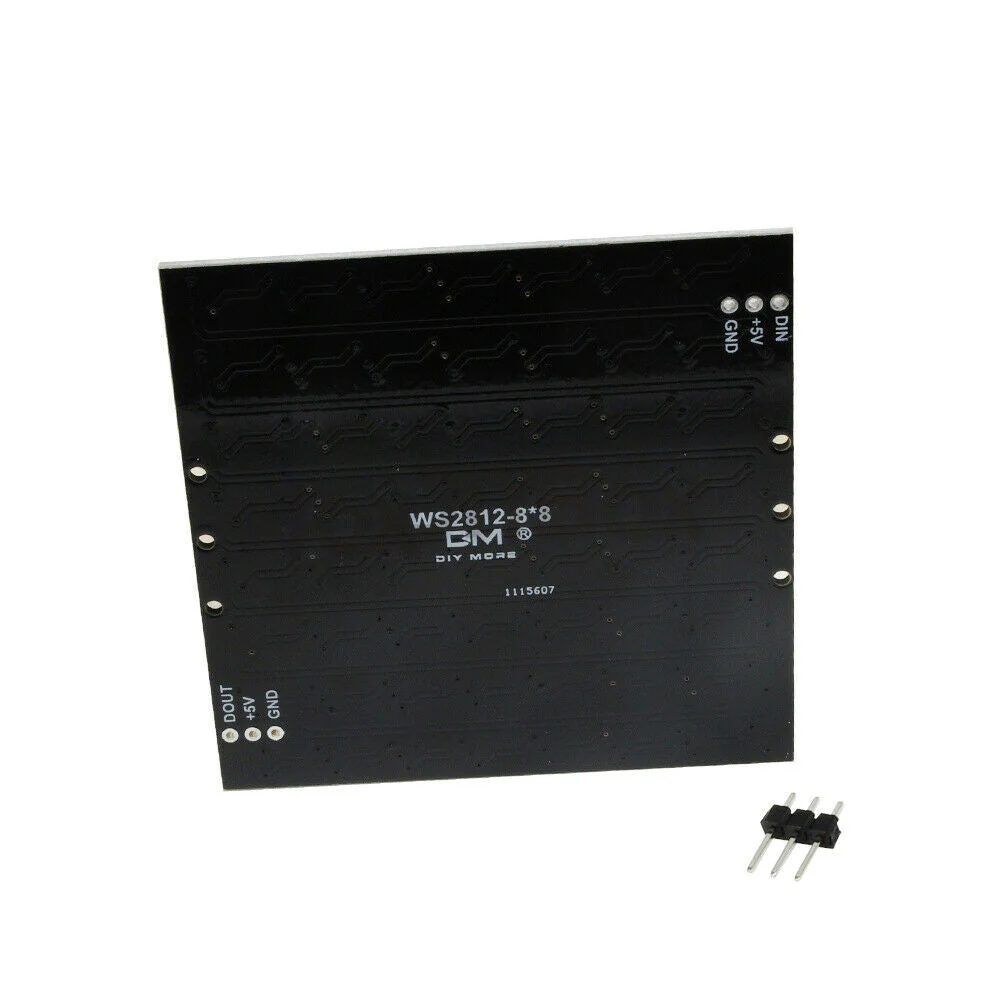 8x8 WS2812 Addressable 5050 RGB LED Light Panel Matrix Full Color Display - NON-Flexible (D116) - Image 4