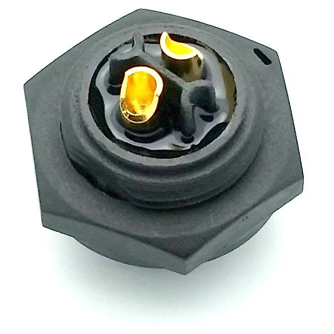 Large Series Waterproof Connector - 2 pin Female Panel Mount (chassis) - Image 4