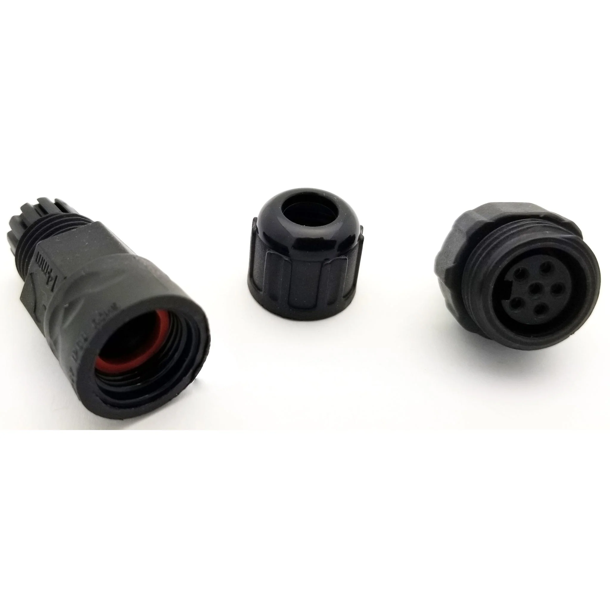 Standard Series 6 Pin Female Inline Waterproof Connector - 20 AWG - Image 3