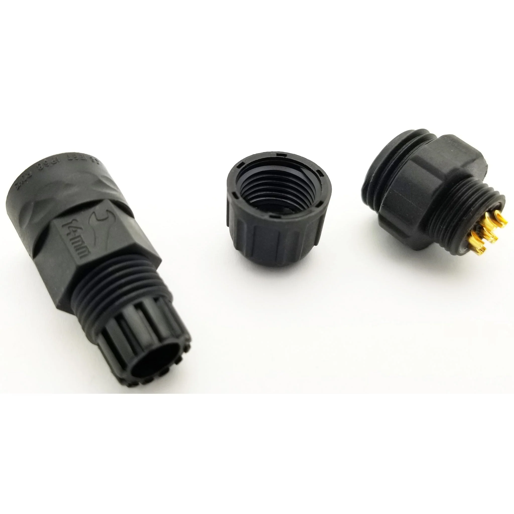 Standard Series 6 Pin Female Inline Waterproof Connector - 20 AWG - Image 4