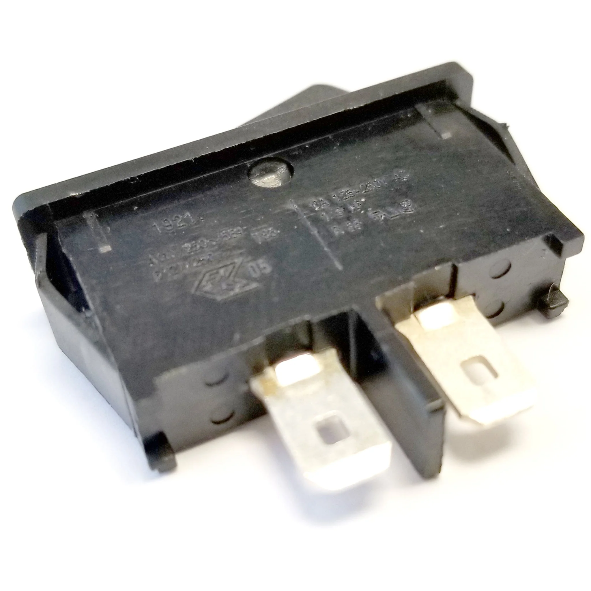 Thin Rocker Switch 6A Black 1921-1102 SPST - Image 2