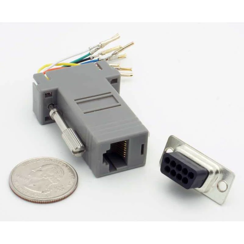 DB-9 Female - RJ-45 Female Modular Adapter - Image 3