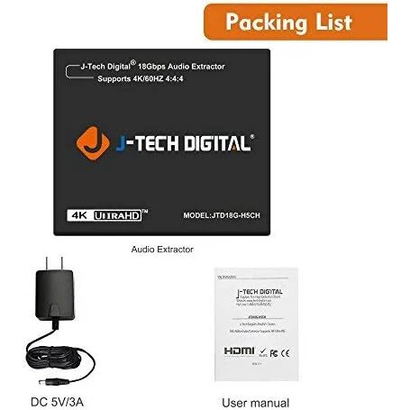 4K 18Gbps HDMI Audio Extractor (With HDMI Passthrough) - Image 4