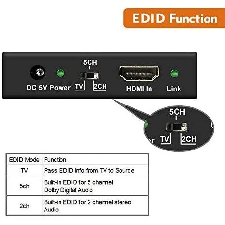 4K 18Gbps HDMI Audio Extractor (With HDMI Passthrough) - Image 5