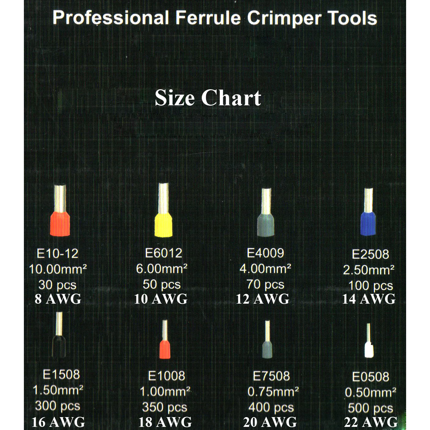 Ferrule Wire Crimping Tool Kit with 1800pcs - Image 4