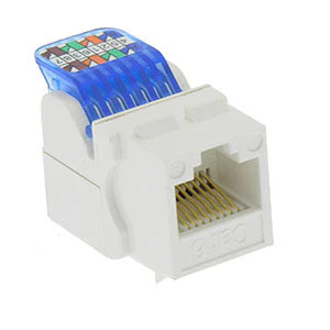 CAT-6 Tool-less Keystone Jack - White - Image 2