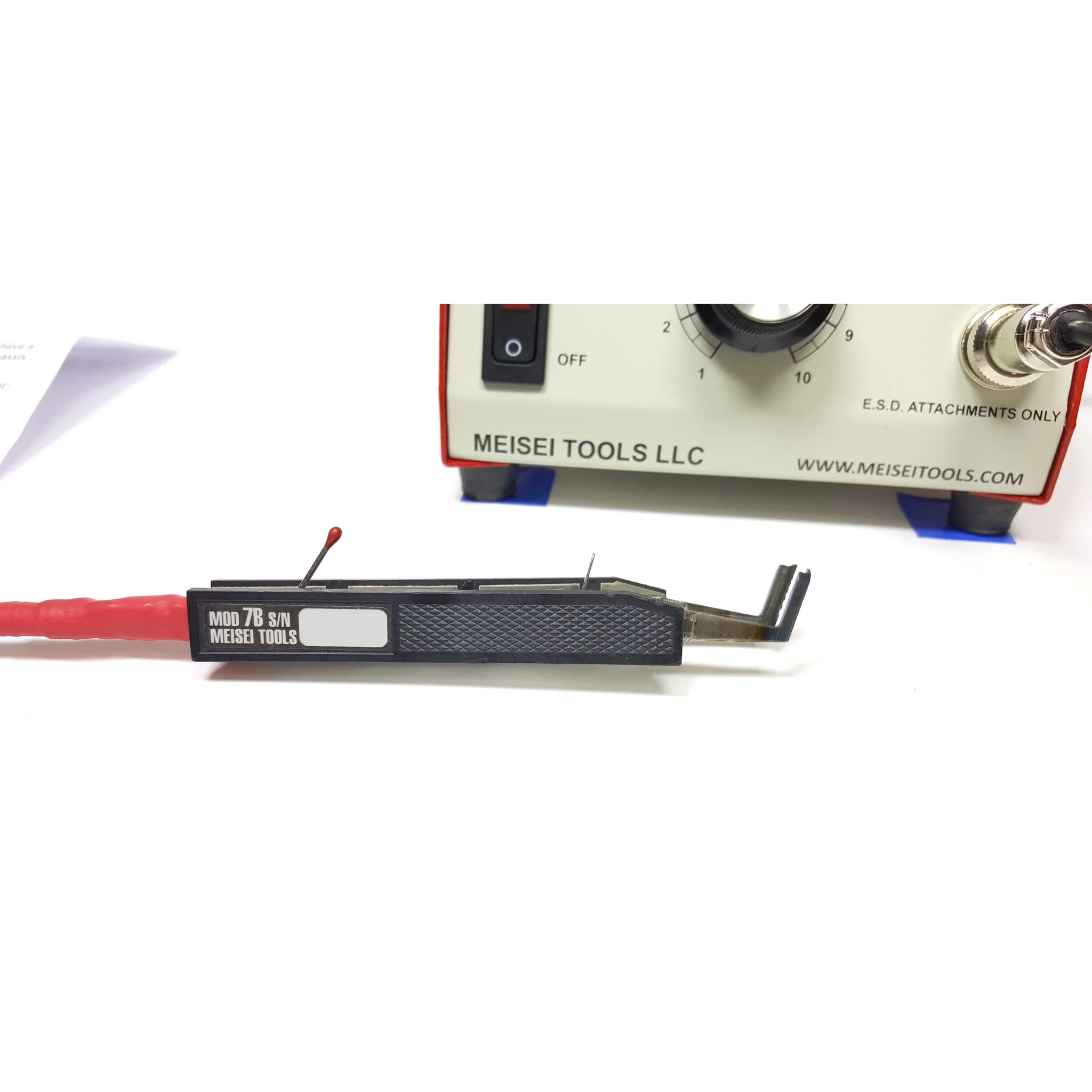 Meisei Tools HOTWEEZERS® - Wire Stripper Complete Station - ESD Safe (Includes M20 + 7B) - Image 6
