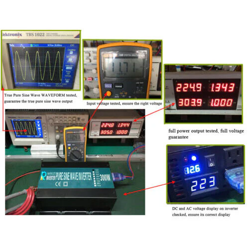 800 Watt Pure Sine Wave Inverter - 12VDC to 120VAC - Image 4