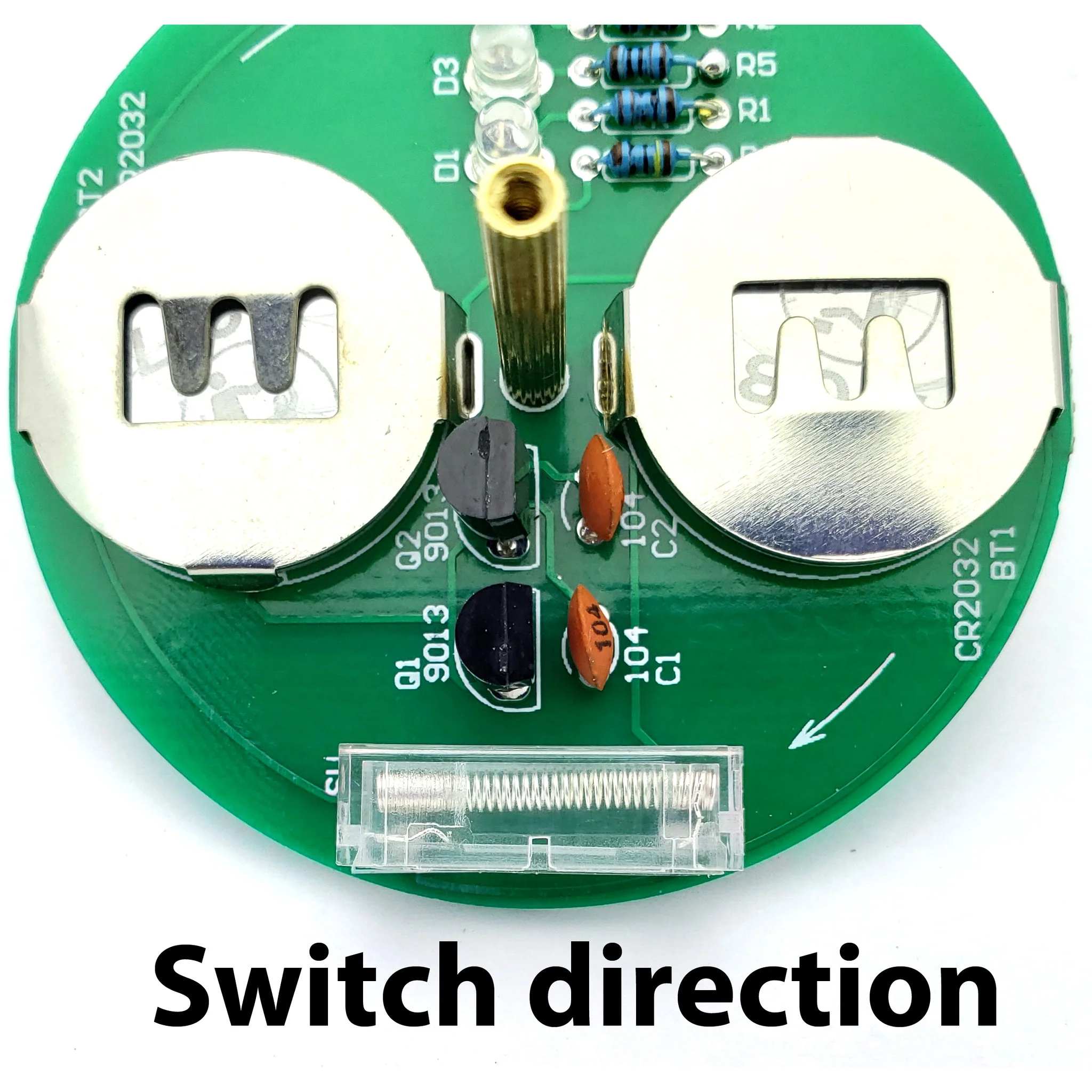 LED Flashing Spinning Top DIY Solder Kit - Image 7