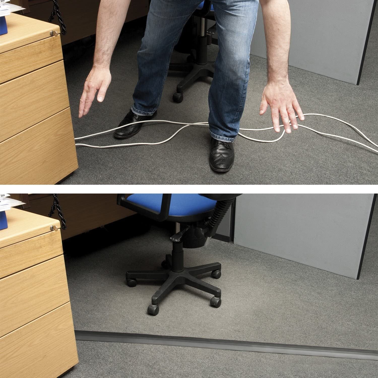 6ft Floor Cord Cable Cover - Anti-trip - Image 7