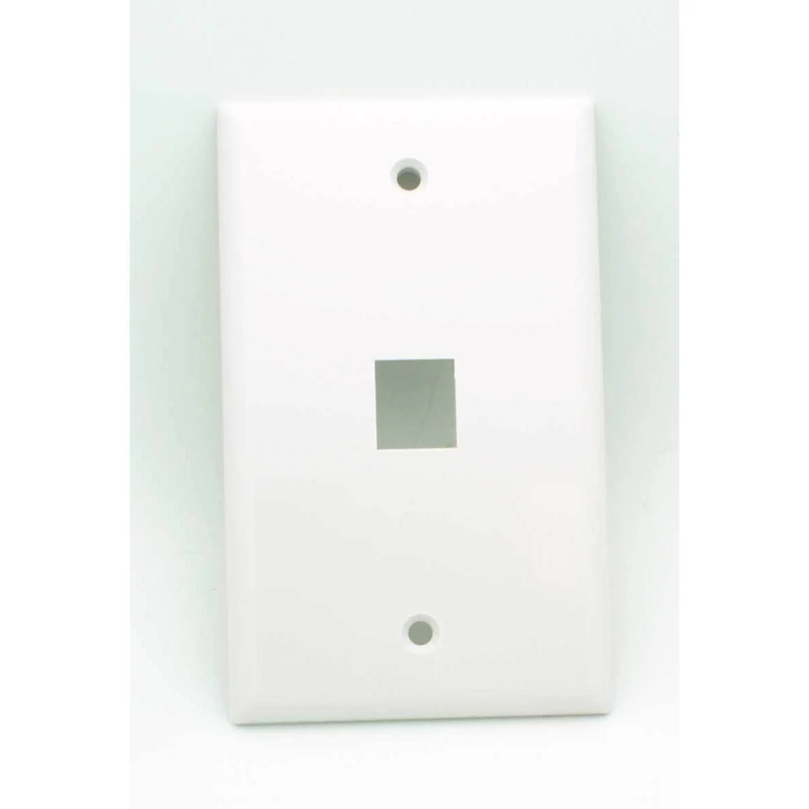 1 Port Blank Keystone Wall Plate - White