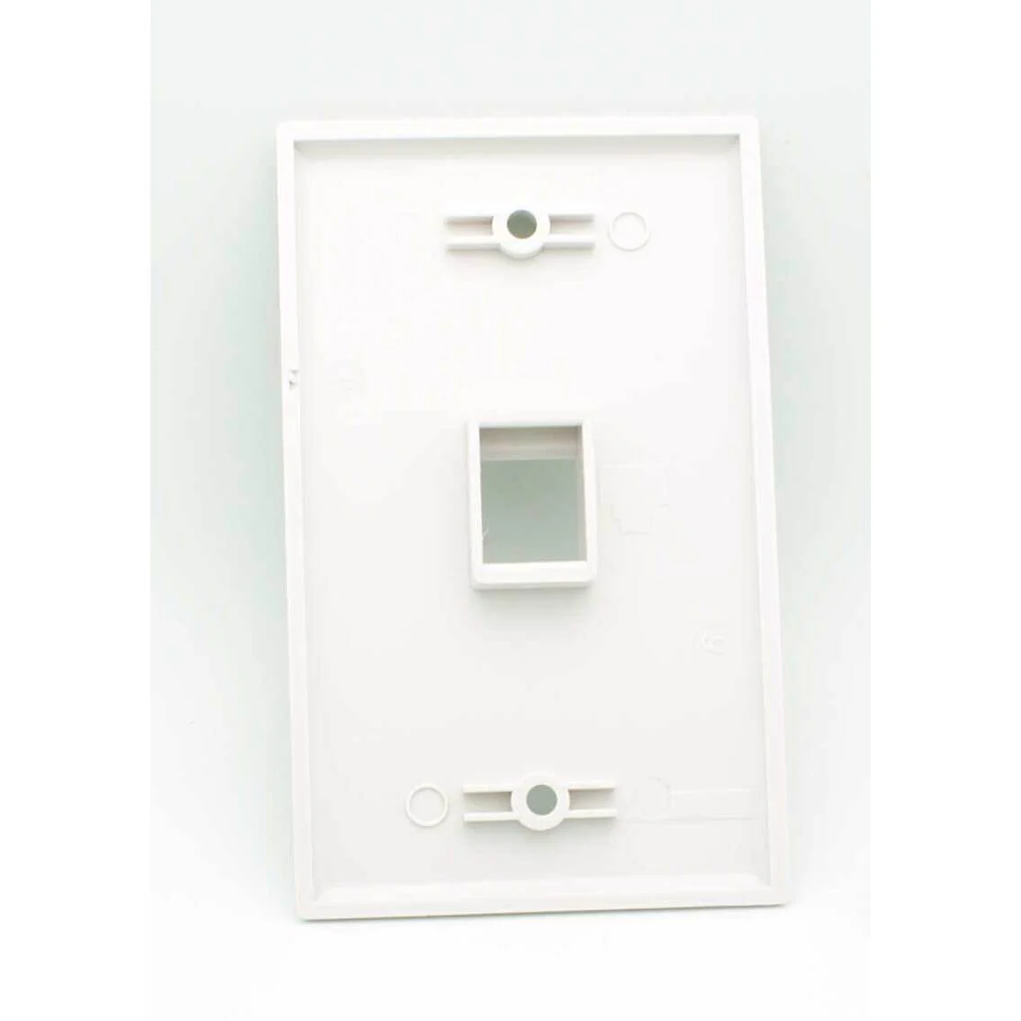 1 Port Blank Keystone Wall Plate - White - Image 2