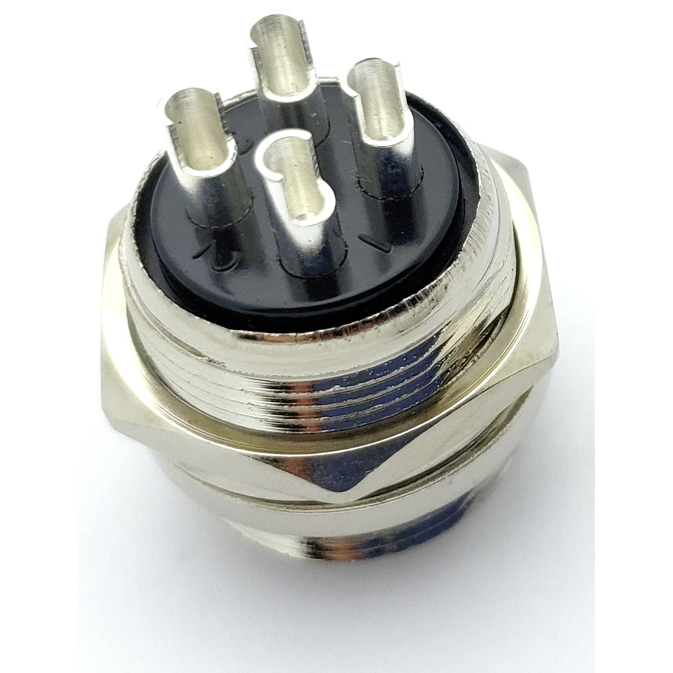 4 Pin Mic Connector Male/Female Pair - Large - 7A 250V GX20 - Image 4