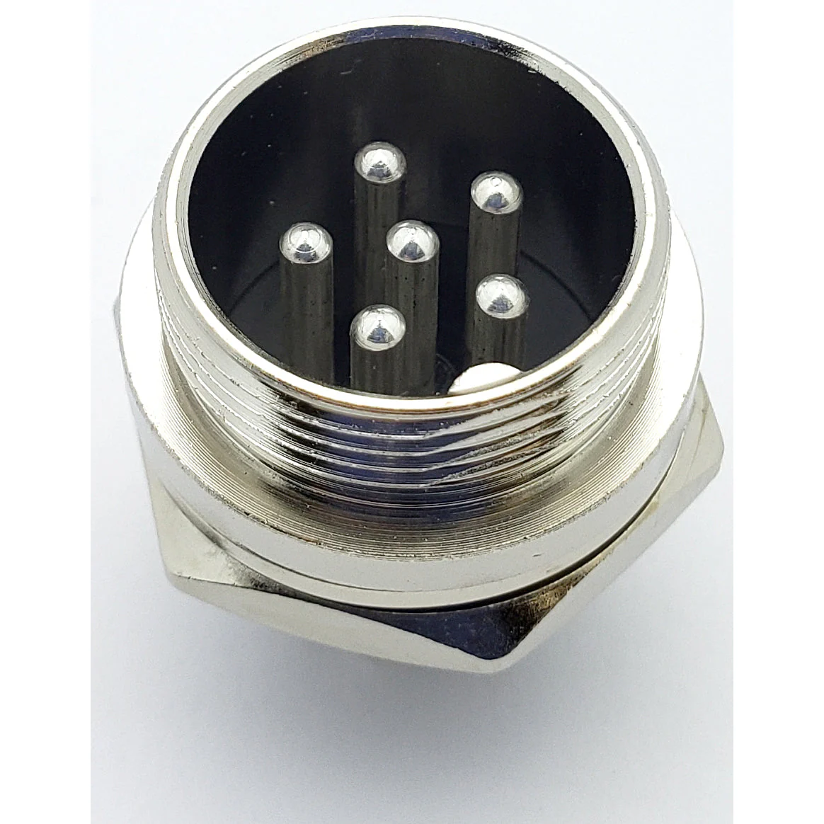 6 Pin Mic Connector Male/Female Pair - Large - 5A 150V GX20 - Image 4
