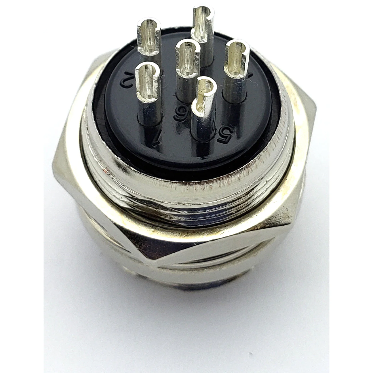 6 Pin Mic Connector Male/Female Pair - Large - 5A 150V GX20 - Image 5