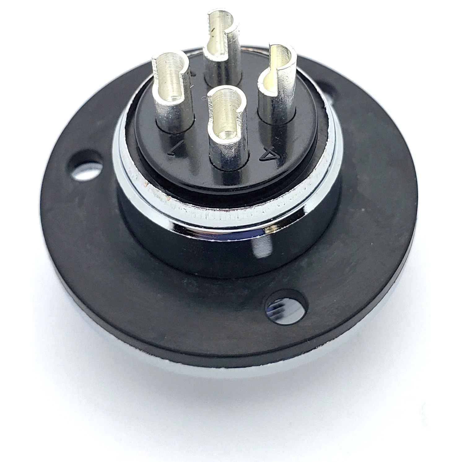 4 Pin Mic Connector Male/Female Pair - Large W/ Flange - 7A 250V M19 M20 - Image 6