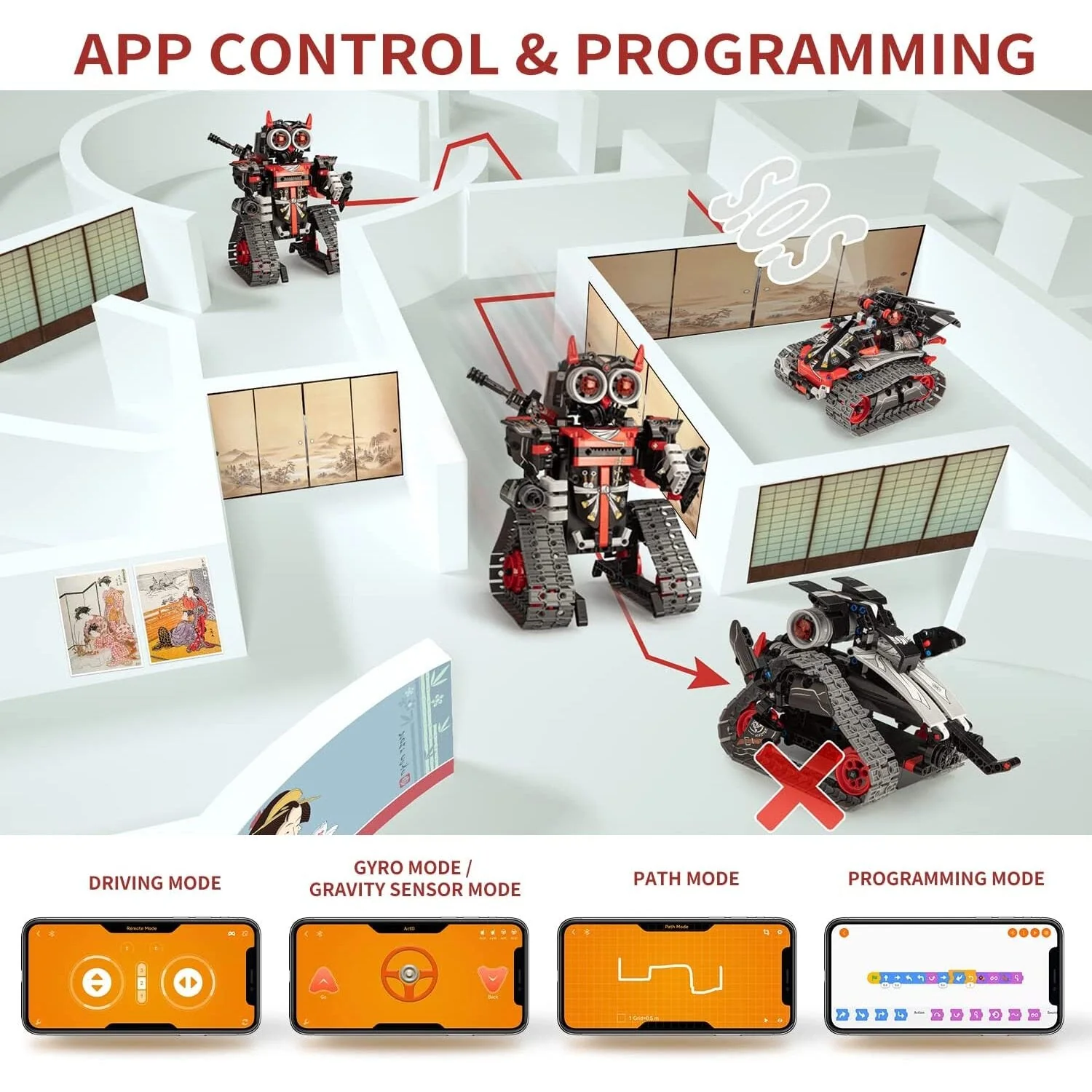 5 in 1 STEM Robot Building Kit, 419 Pcs, RC Toy, DIY Educational Gift Set for Age 6+ - Image 4