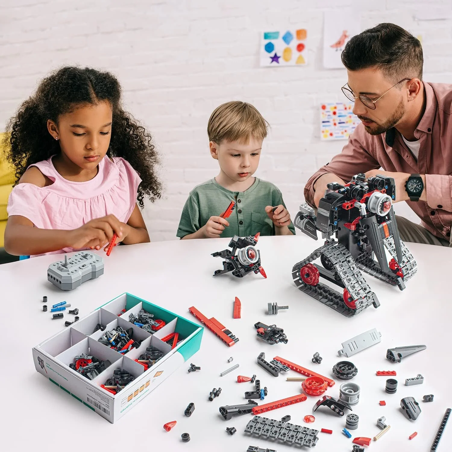 5 in 1 STEM Robot Building Kit, 419 Pcs, RC Toy, DIY Educational Gift Set for Age 6+ - Image 5