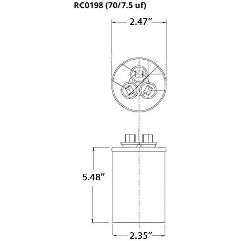Motor Run Dual Capacitor 7.5/70 uF 370-440V - Image 3