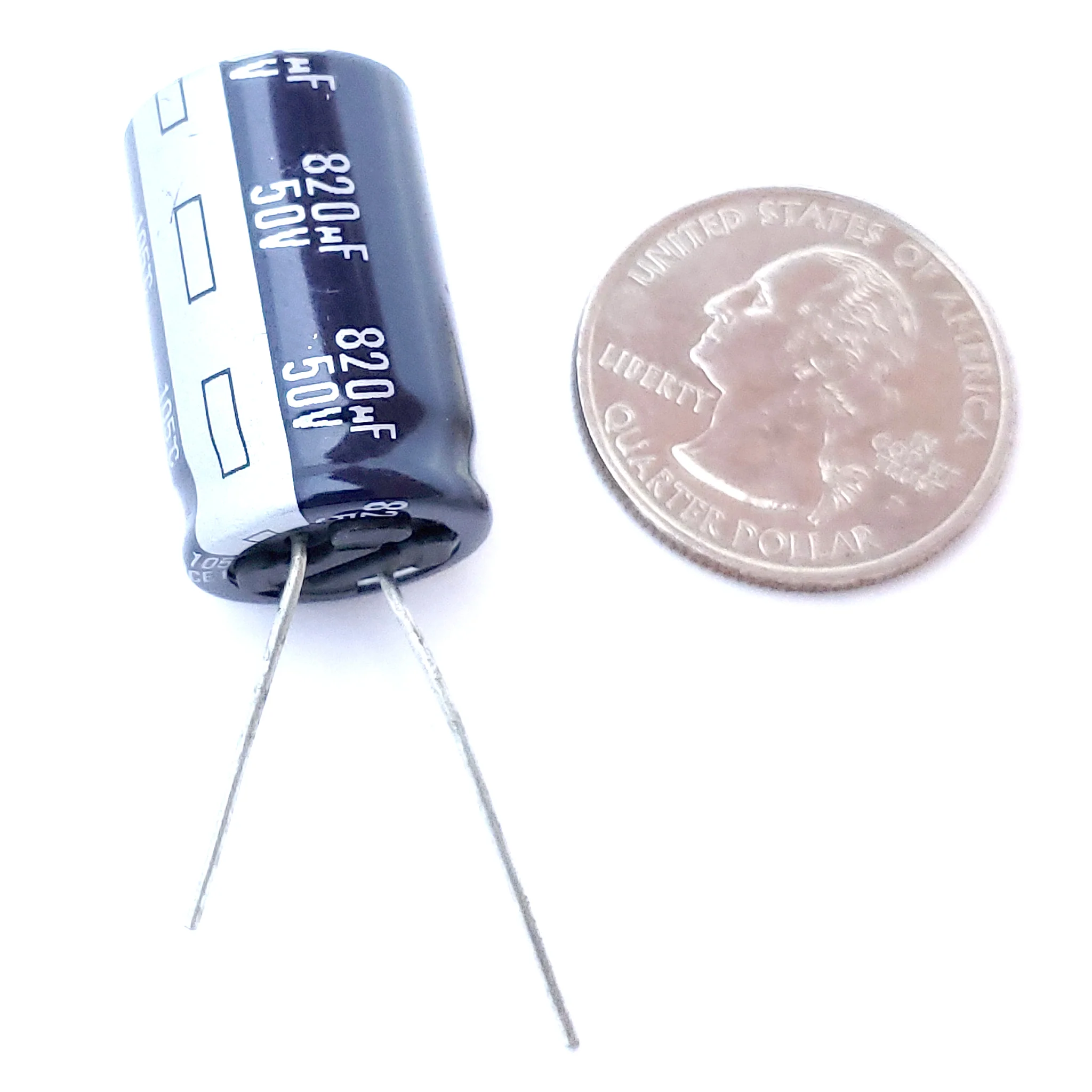 820uF 50 Volt Electrolytic Capacitor - Image 2