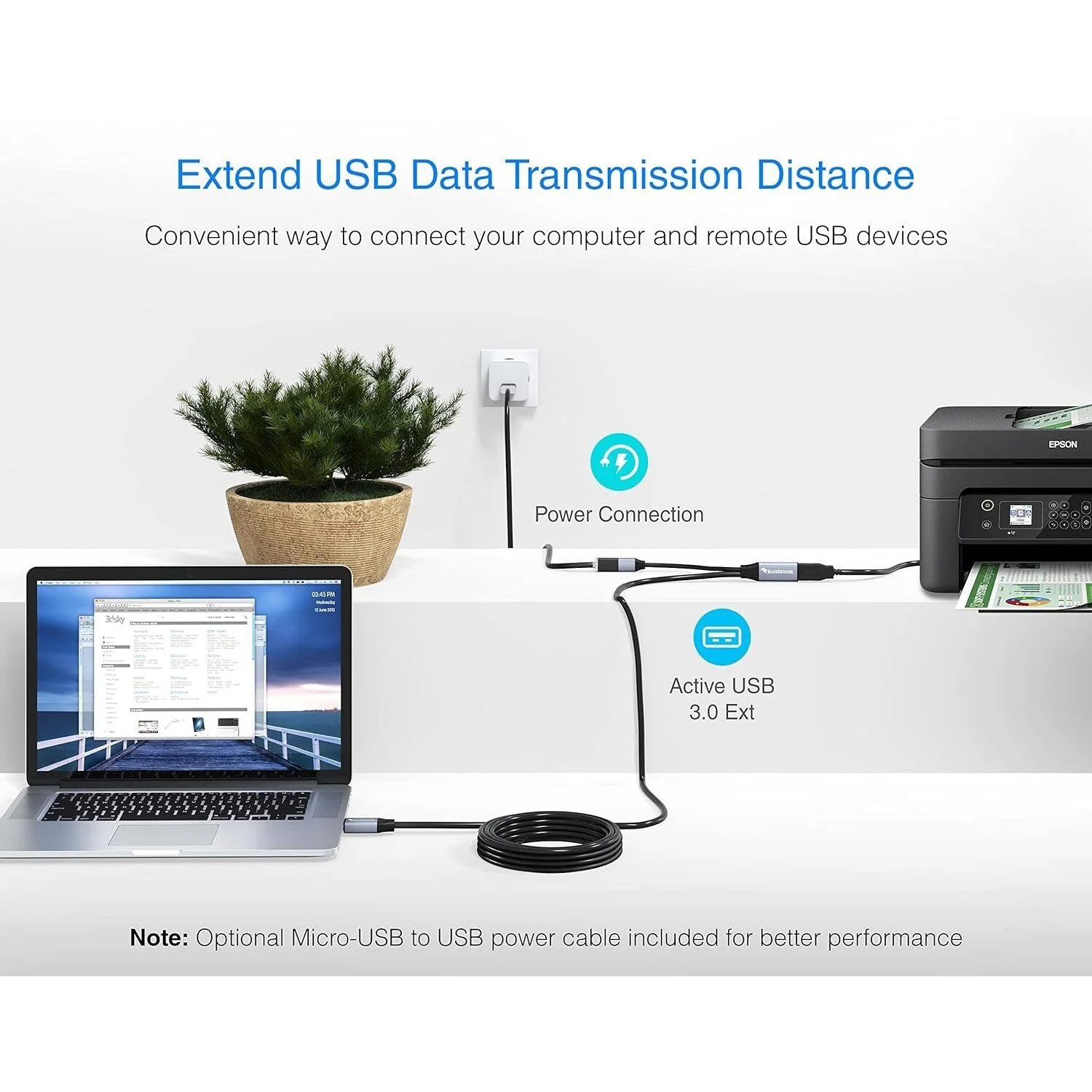USB 3.0 Active 32 Foot Extension Cable - Image 7