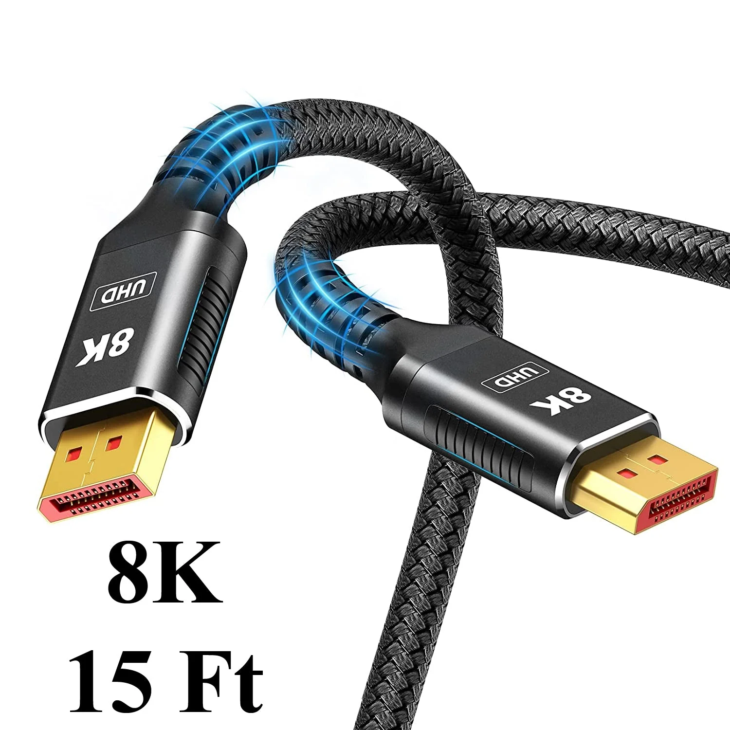 15' Display Port Male - Male Cable 1.4 8K