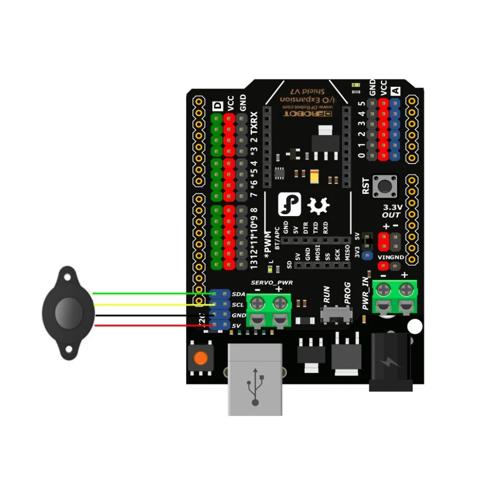 Mini Laser Distance Range Finder Sensor (4m, I2C, IP67) (D106B) - Image 3
