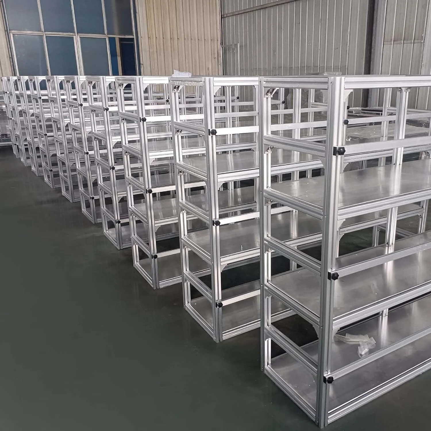 Silver Extruded Aluminum Rails - X Beam Style - 48" long 20mm x 20mm - Image 8