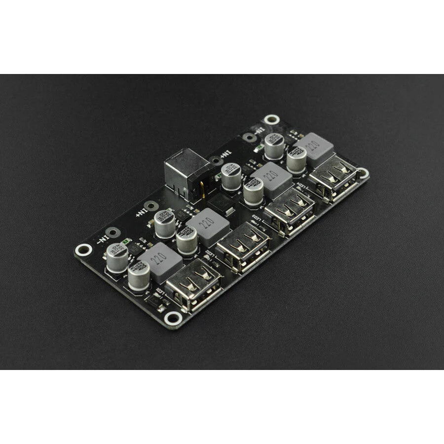 4-way Fast Charge Buck Module (Compatible with Raspberry Pi 4B & Jetson Nano)