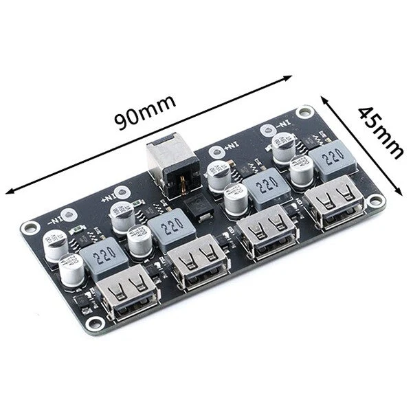 4-way Fast Charge Buck Module (Compatible with Raspberry Pi 4B & Jetson Nano) - Image 3