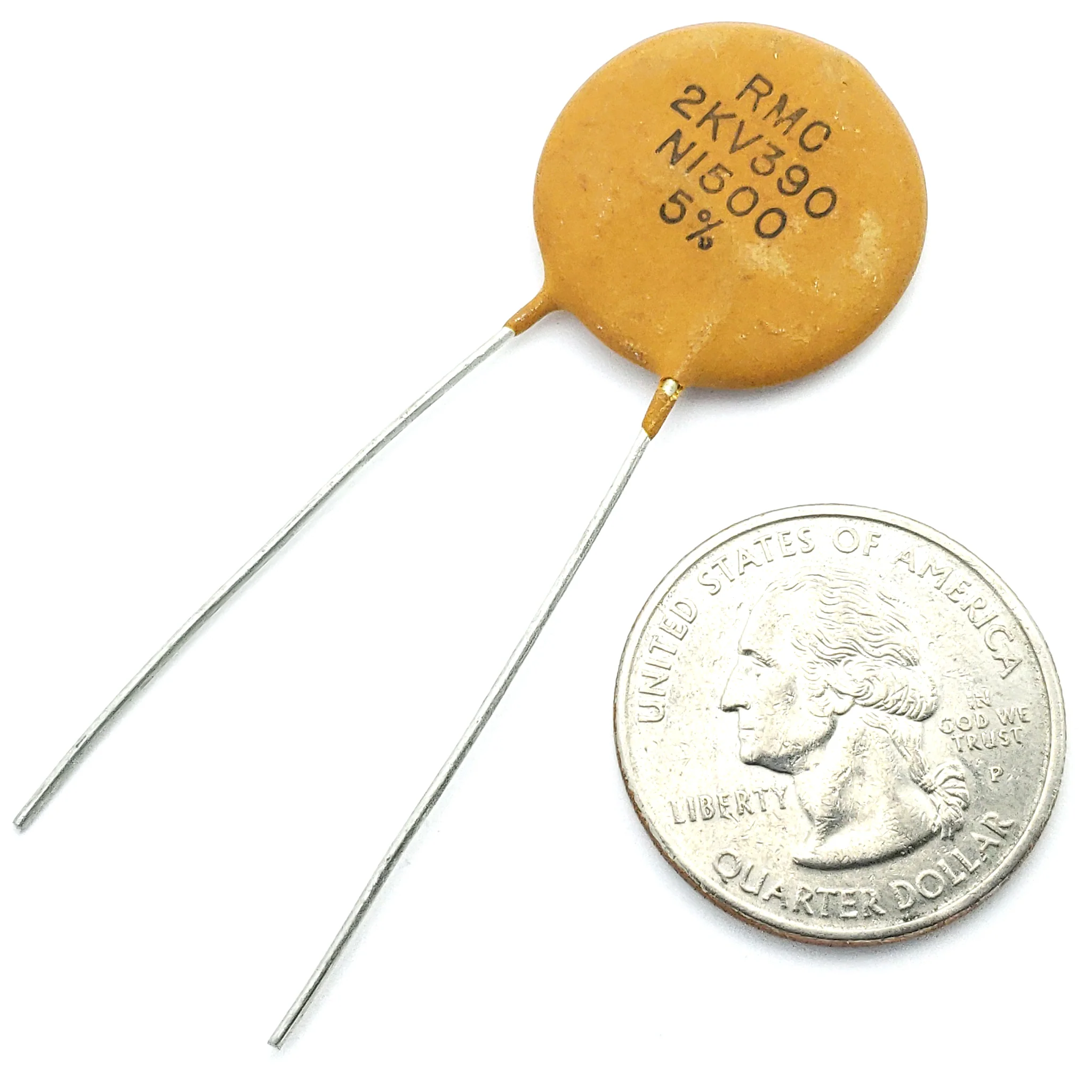 ceramic capacitor 390 pF ±5% 2000 volts N1500 - Image 2