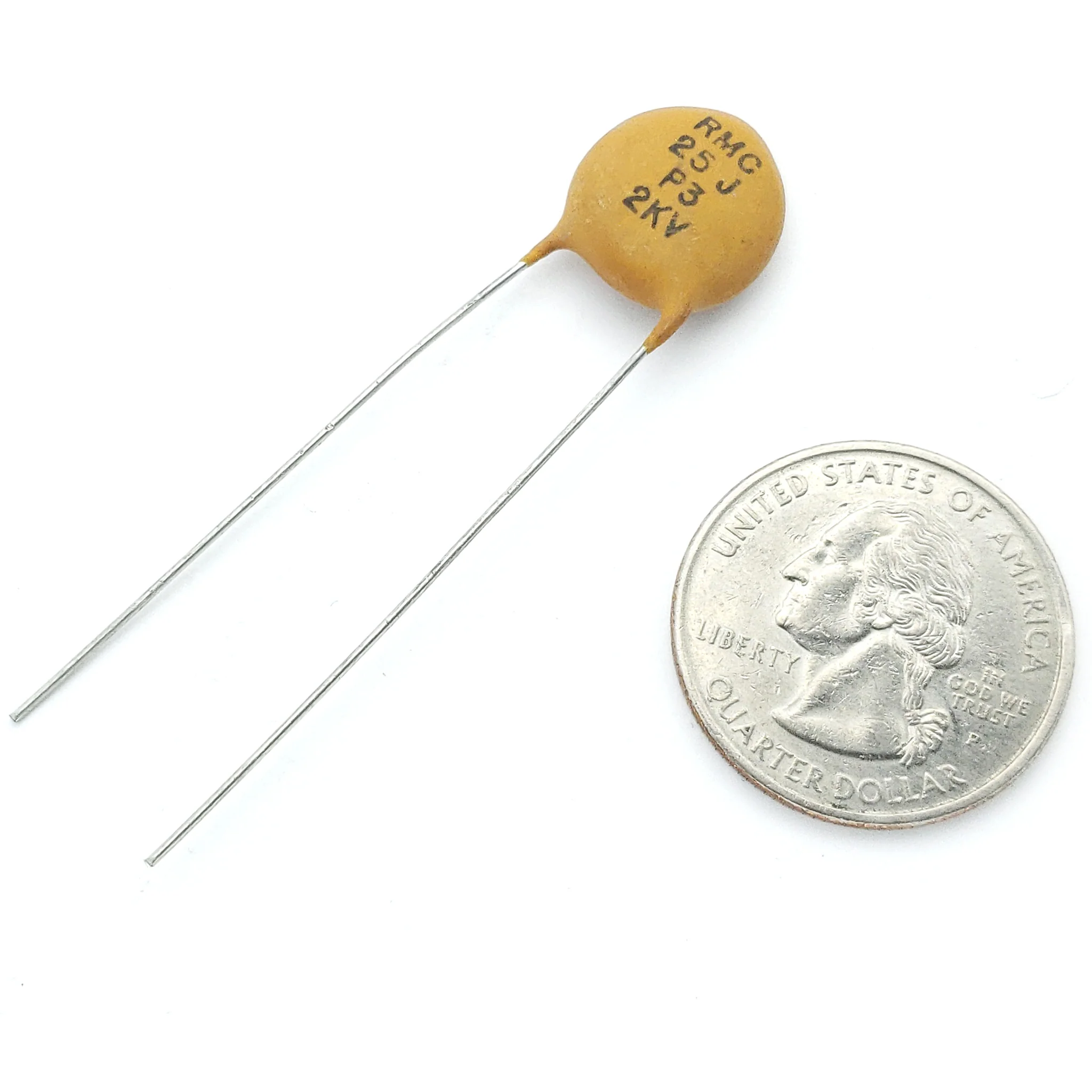 ceramic capacitor 25 pF ±5% 2000 volts P3 - Image 2