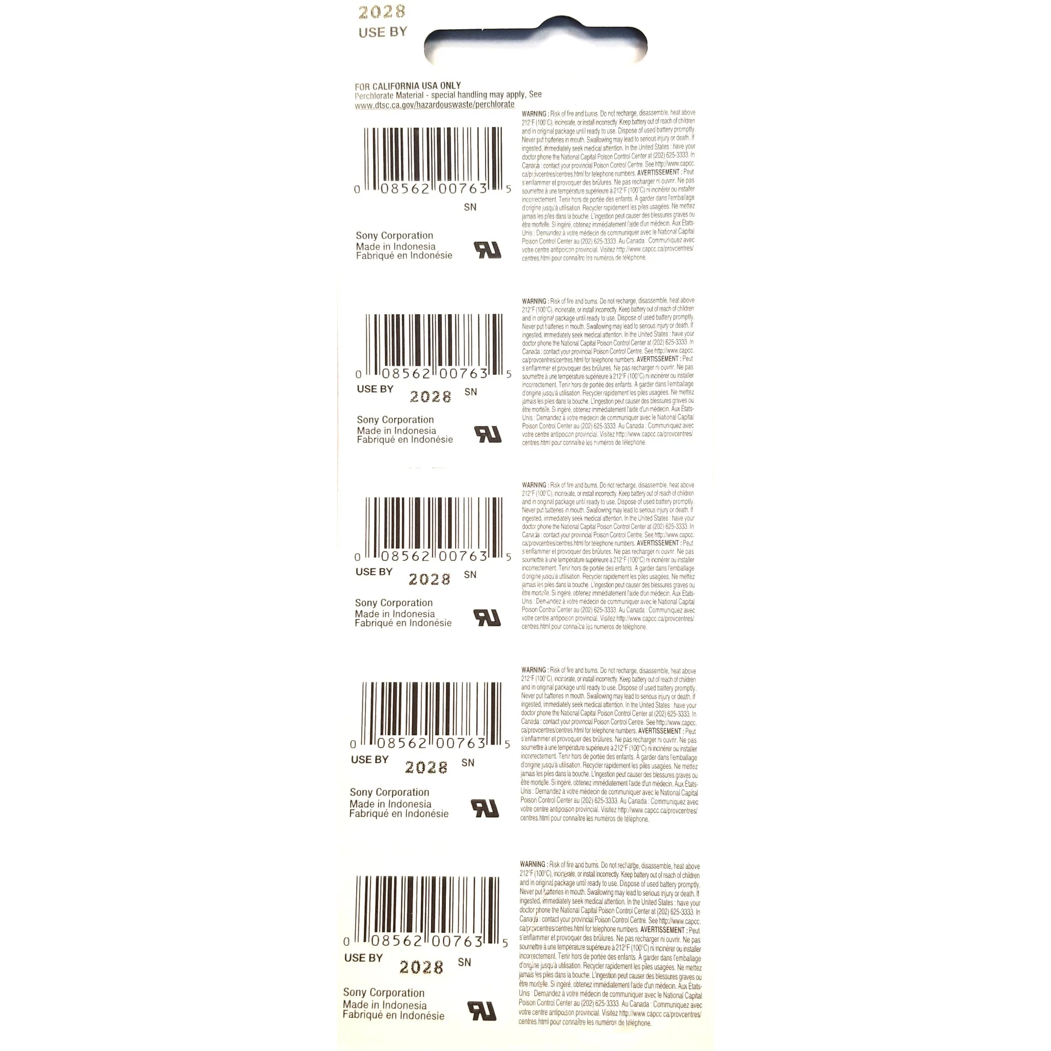 CR2025 Lithium Button Cell Batteries (5 Pack) - Image 2