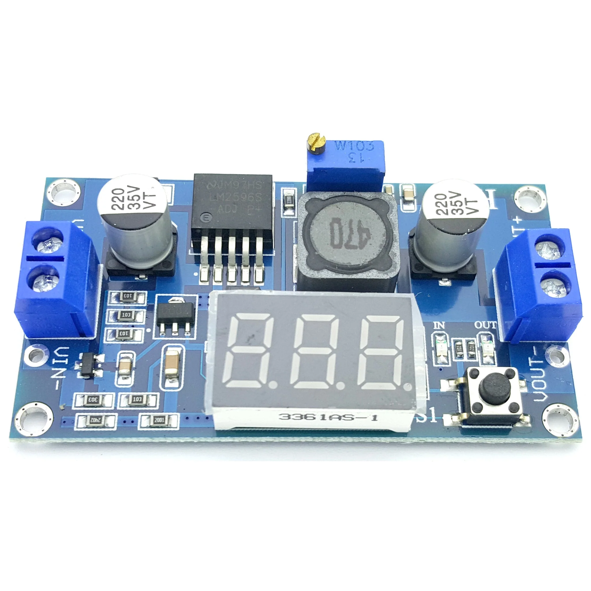 DC-DC Adjustable Step-Down Voltage Regulator Module With Volt Meter. (D92) - Image 5