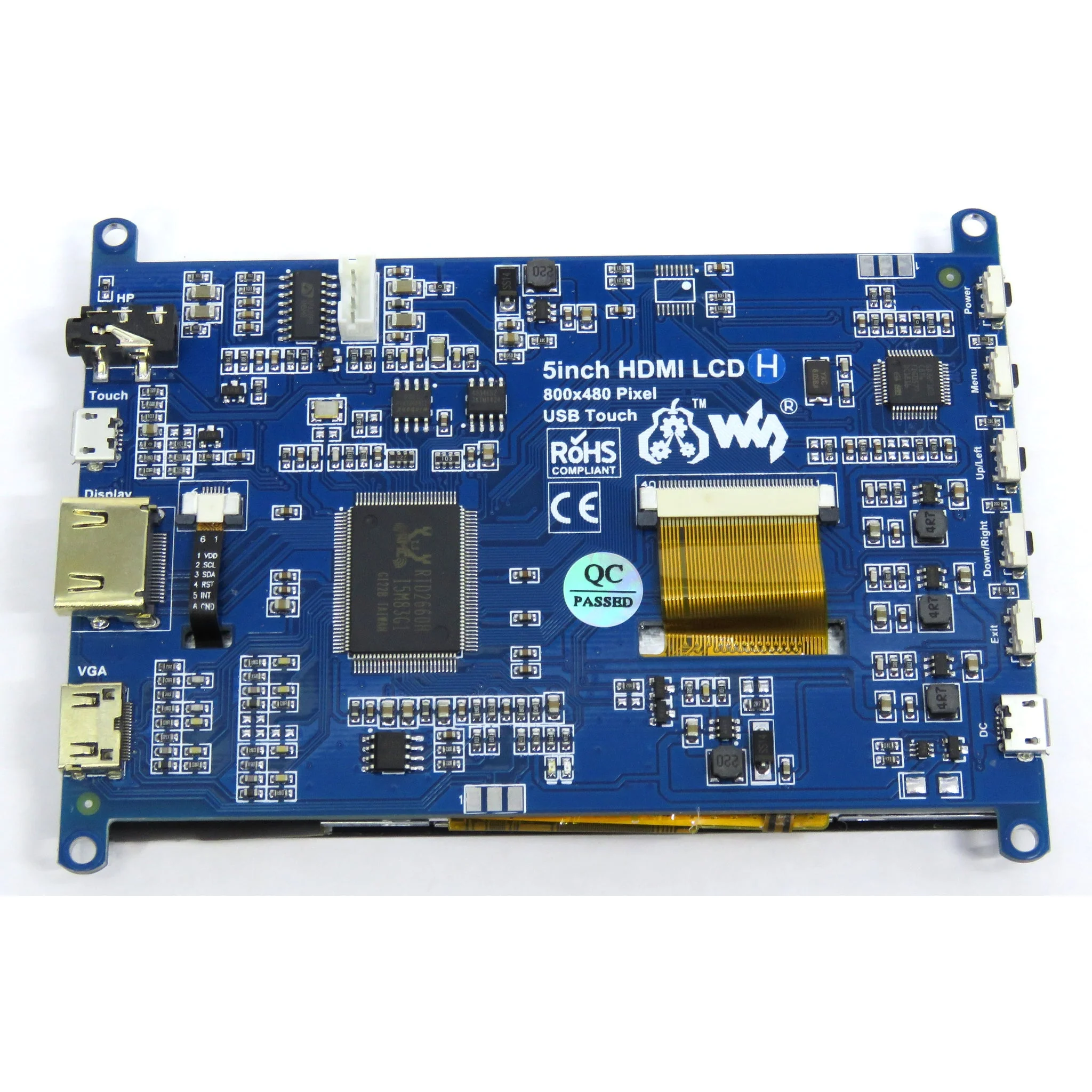 Waveshare 5-Inch HDMI LCD with Capacitive Touch - 800x480 - Image 4