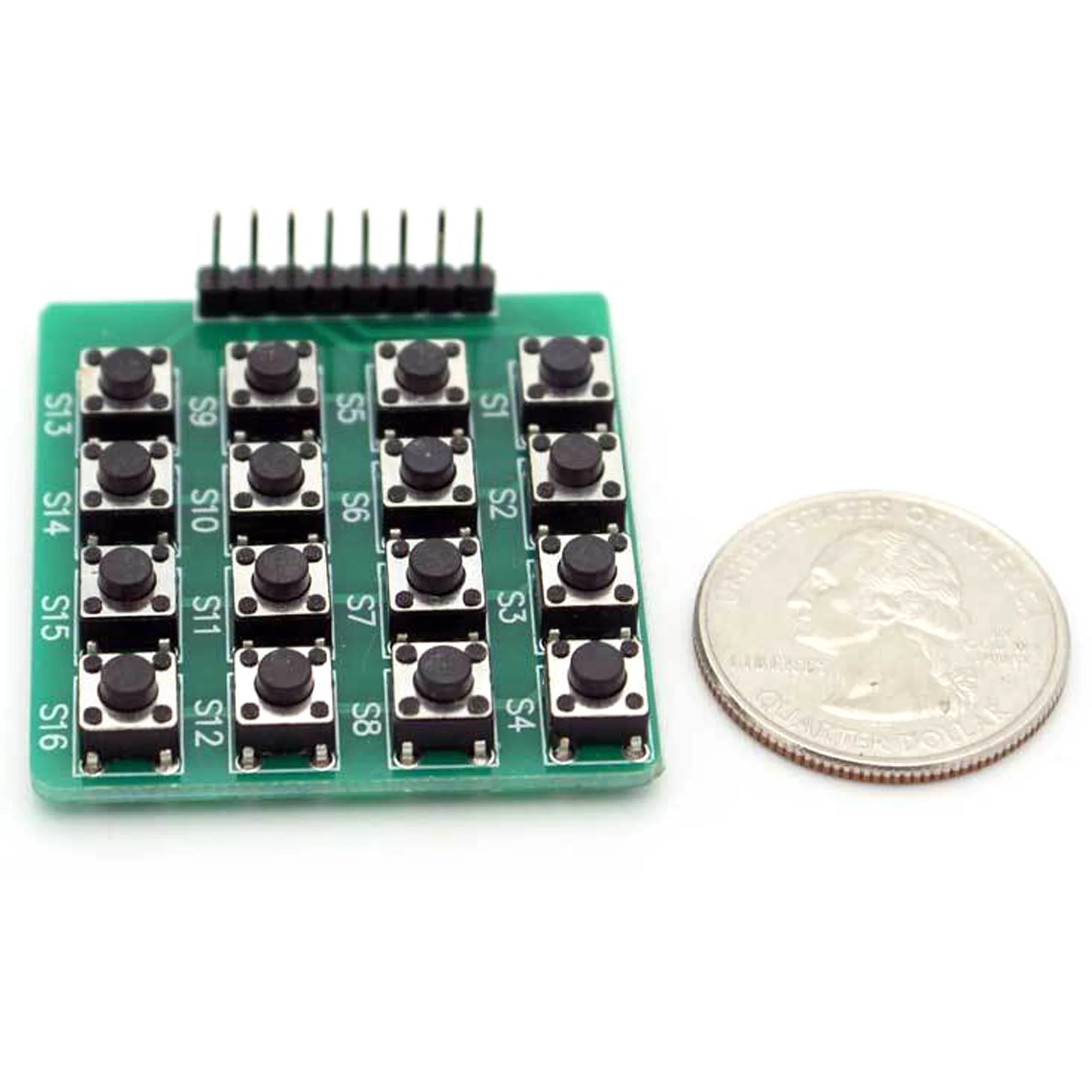 16-Button Tactile Keypad Matrix (D72)