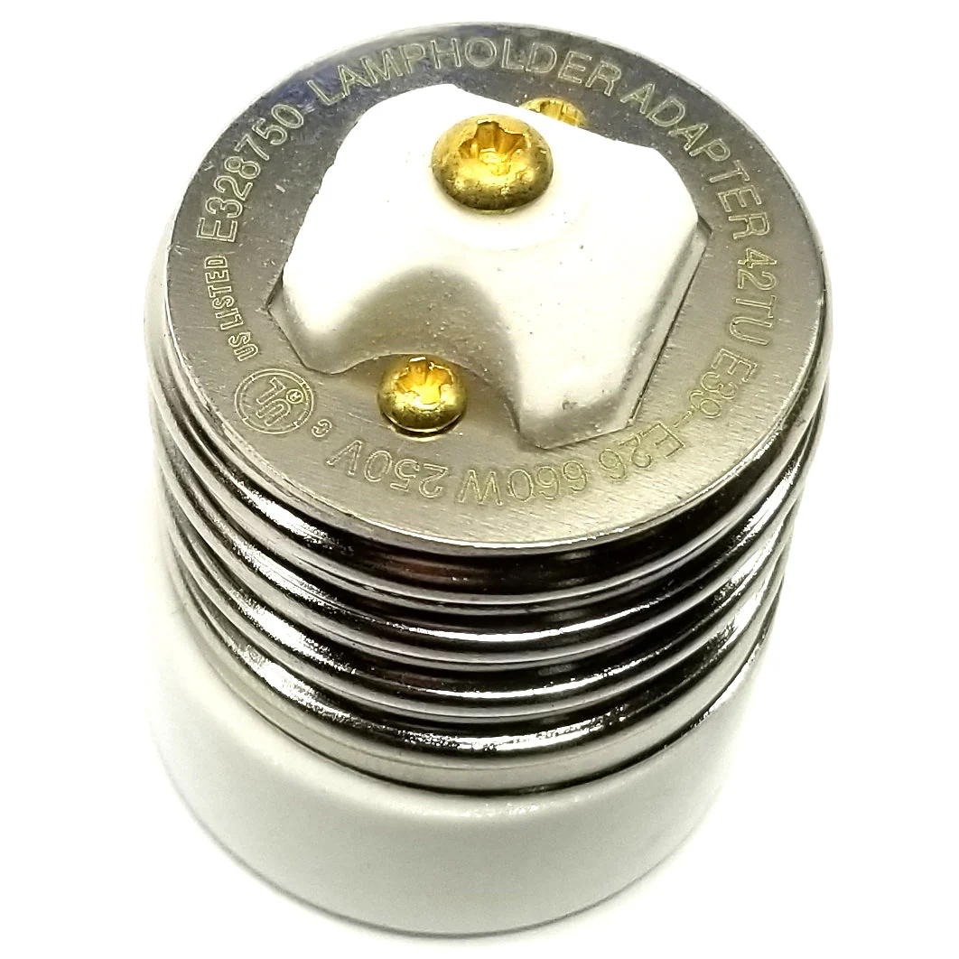 E39 Mogul to Medium Base (E26/E27) Bulb Adapter - Super High Quality - Image 3