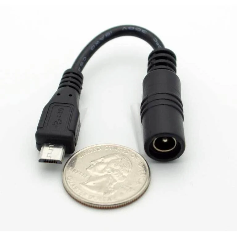 2.1mm Jack - Micro-USB Plug Adapter Cable - Image 2