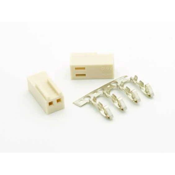 2 Pin 0.1" Polarized Locking Female Socket Connector - 2 Pack