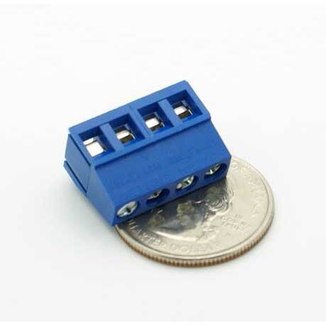 PC Board Mount Screw Terminal Block 90° - 2 Position (14-22AWG) - Image 3