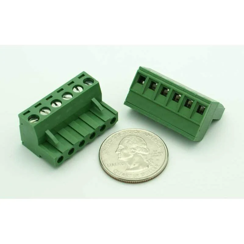 6 Position Phoenix Connector Plug - (12-22AWG Wire / 15A) - Image 2