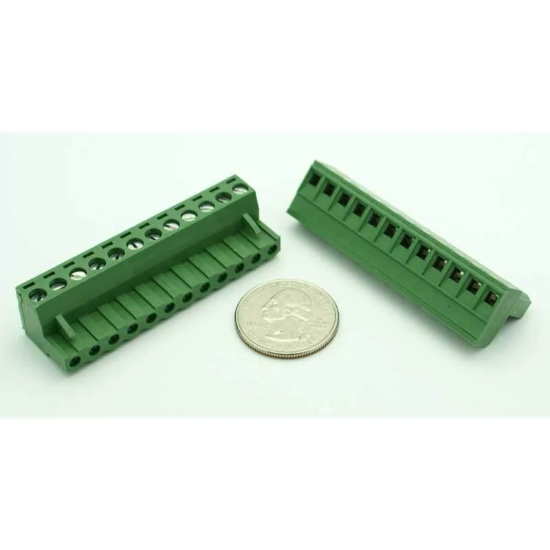 12 Position Phoenix Connector Plug - (12-22AWG Wire / 15A) - Image 2