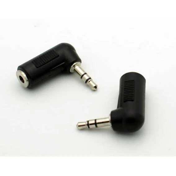 3.5mm Stereo Male - Female Right Angle Adapter