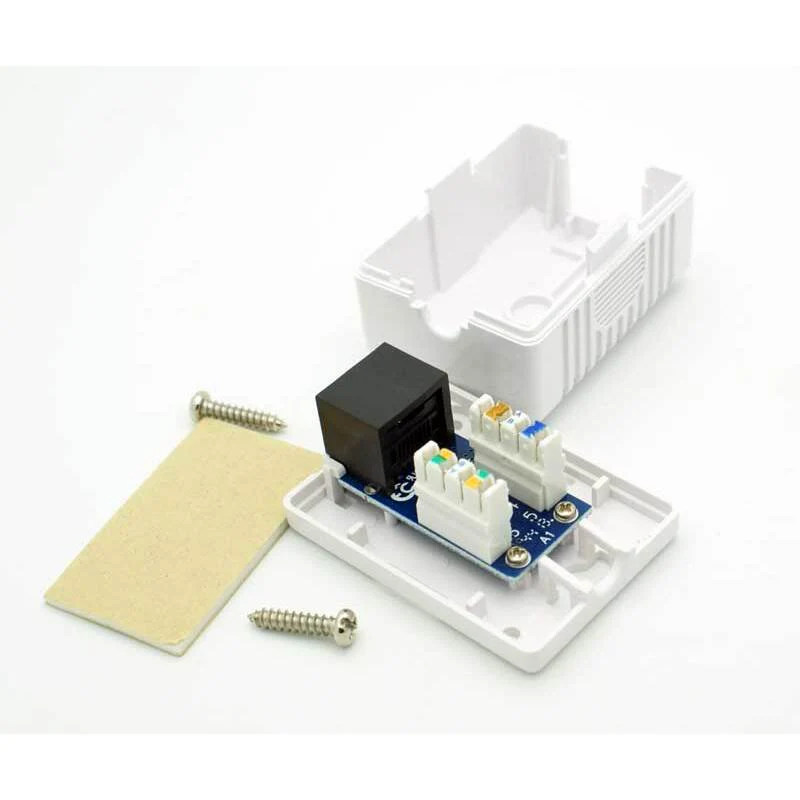 RJ-45 / CAT-5e Surface Mount Jack w/Box - 1 Port - Image 3