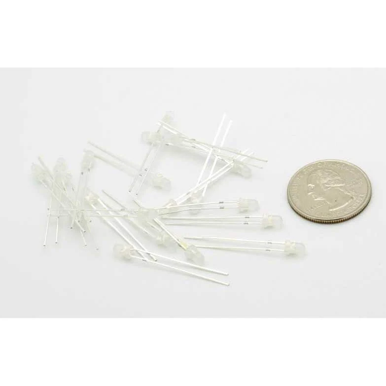 White 3mm LED 20-Pack