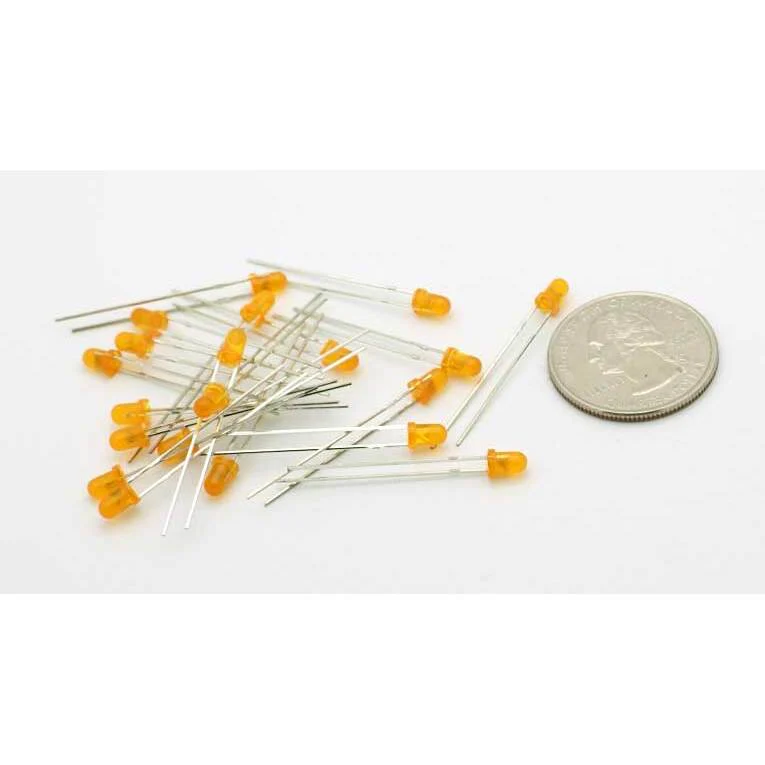 Orange 3mm LED 20-Pack