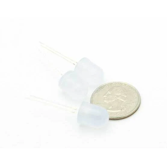White Jumbo LED (10mm) - 3 Pack