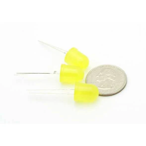 Yellow Jumbo LED (10mm) - 3 Pack