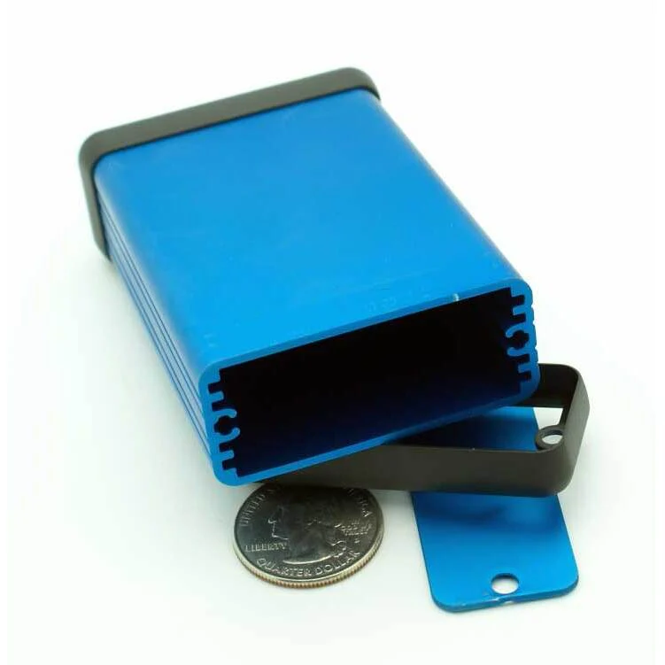 3.15" x 2.13" x .91'' Aluminum Blue Anodized - Image 3